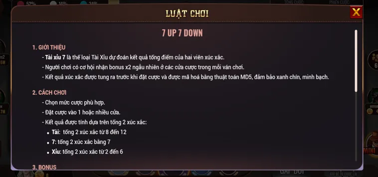 Làm Chủ Vòng Quay May Mắn Cùng Siêu Phẩm 7 Up Down Tại BomWin