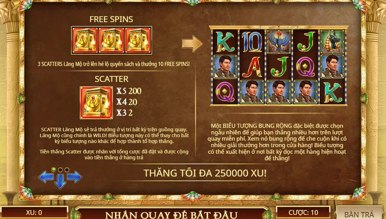 Slot game Book Of Dead tại BomWin Hành Trình Giải Mã Cổ Vật Ai Cập