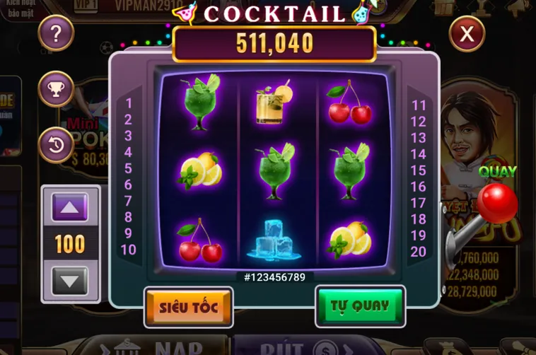 Slot game Cocktail tại BomWin Không Gian Giải Trí Đầy Màu Sắc Và Quà Tặng Khủng