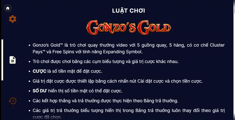 Slot game Gonzos Quest tại BomWin Hành Trình Tìm Kiếm Thành Phố Vàng