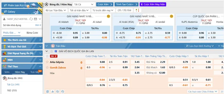 Làm Chủ Bảng Kèo Thể Thao Đẳng Cấp Cùng SABA Sports Tại BomWin