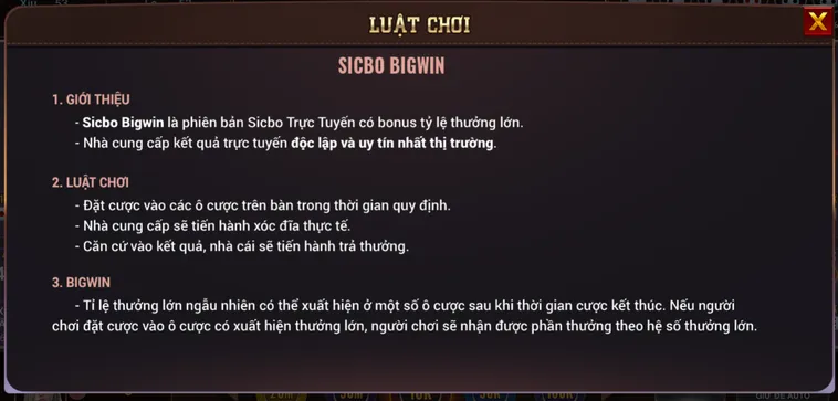 Hướng Dẫn Soi Cầu Sicbo BigWin Tại BomWin Luôn Thắng Cho Người Mới