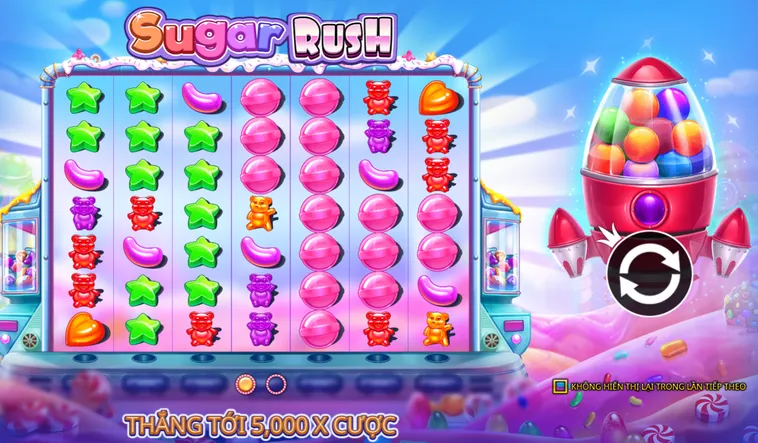 Trải Nghiệm Slot Game Sugar Rush Tại BomWin Đầy Kịch Tính