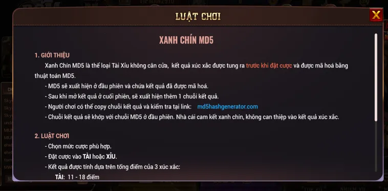 Tài Xỉu MD5 tại BomWin Công Nghệ Bảo Mật Chuỗi Và Trải Nghiệm Cược Minh Bạch